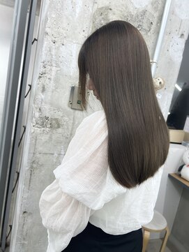 ネウィ 天王寺(newi) オリーブグレージュ/髪質改善/暗髪ロング