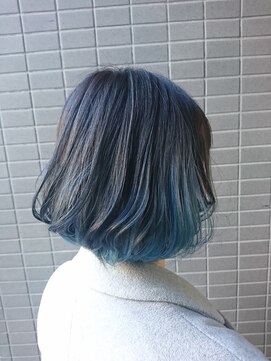 ポール 行徳店 インナーカラー 無造作カール 大人かわいい グラデーション