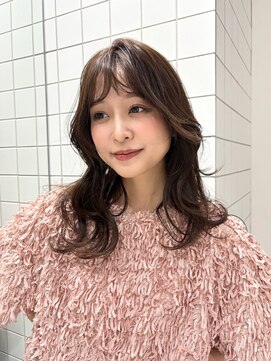 ソト 銀座(soto.) ミディアムヘア/暗めカラー/レイヤーカット/ウェーブヘア/銀座