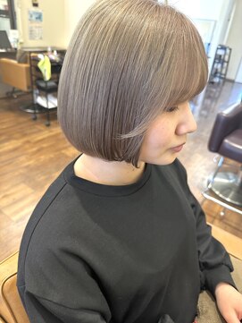 リミットヘアー 大在店(Remit hair) 【田辺】ミルクティーボブ