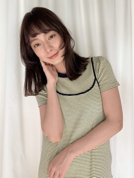 ディアローグ 自由が丘Luz店 顔まわりレイヤー/チョコレートブラウン