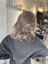 ブレンド 渋谷(BLend)&nbsp;ハイライトカラーミディアムバタフライカットデザインカラー