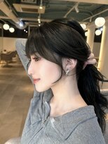 マインバイアフロートギンザ(MYNE by AFLOAT GINZA)&nbsp;小顔可愛い後れ毛/顔まわりカット/レイヤー/くびれヘア