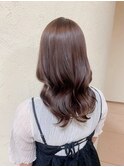 モカブラウン &nbsp;&nbsp;ミディアムレイヤー &nbsp;&nbsp;&nbsp;ブリーチなしカラー