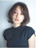 ダークブルーワンホンレイヤー/ニュアンスウルフ/デジタルパーマ