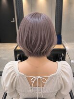 エノア 東京(ENORE) ラベンダーグレージュ/ハイトーンカラー/ケアブリーチ/ショート