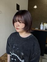 カンナカンナ 三佐店(cannaCANNA)&nbsp;ウルフカット/顔周りレイヤー/レイヤーカット/ボルドーカラー