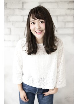 プーラヴィーダ(Pura Vida) 【PuraVida】ダークグレー×外ハネミディ