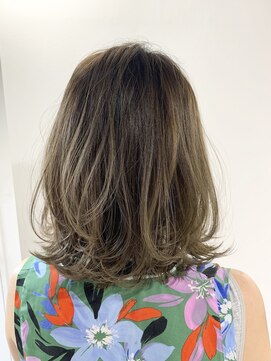 フォーク(FOLK) 恵比寿_外国人風ハイライトバレイヤージュ_ラフグレージュ