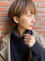簡単ショート/ひし形シルエット/大人可愛い/大人ガーリー/透明感