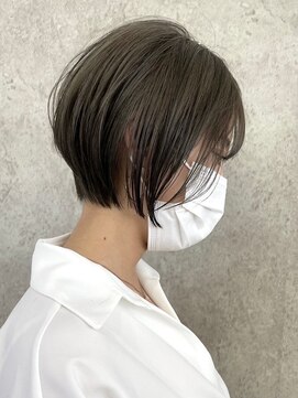 エリマ 調布(elima) 大人ショートボブ　イルミナカラーグレージュカラー　20代30代