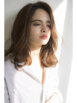 ミエルヘアーエスト 新宿店(mielhair est) かき上げベージュミディ【新宿】