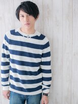 モッズヘアメン 名護大東店(mod's hair men) ≪mod's men≫ラフフェザー黒髪七三分けスマートマッシュb