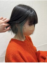 テーラヘアー ユーカリが丘店(TELA HAIR) イヤリングカラー×グリーン【TELA HAIRユーカリが丘】