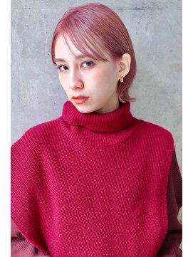 リブロ(liblo) ショートウルフ × ペールピンク(3)【liblo】