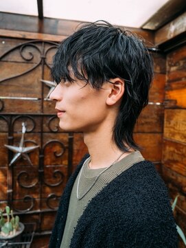 レックス 小岩(Lex) マッシュパーマ/ウルフ/アッシュブラック/カルマパーマ[小岩駅]