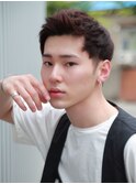 爽やかアップバングショート