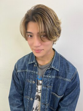 イオエ 心斎橋(ioe) メンズバレイヤージュ【メンズハイライト,メッシュ,韓国】