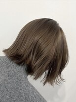 ノク 渋谷(nok) オリーブベージュ_オリーブベージュレイヤーカットウェットヘア