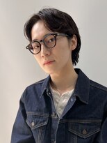 ベリーショート/ダークアッシュ/ニュアンスパーマ/韓国マッシュ