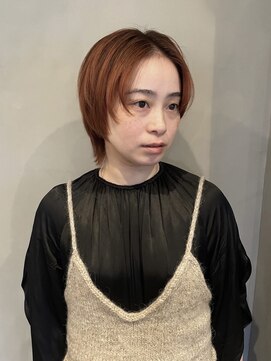 サニー(Sany) オレンジ×レイヤースタイル【祐天寺/ボブ/パーマ/髪質改善】
