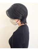 【morio松戸アイダ】大人きれいハンサムショートウルフスタイル