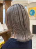 ROUIS  津田沼 グレージュ 白髪ぼかし ブリーチ
