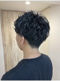 大人かっこいいスパイラルパーマ