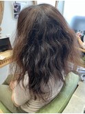 ドライヤーでまとまる艶髪◎美髪縮毛矯正Before→After#河内小阪