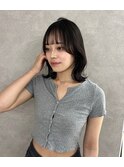 韓国スタイル/顎下ボブ/髪質改善/熊本/上通り/並木坂