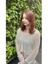 トンネルヘアー(Tunnel hair) アプリコットオレンジ