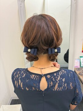 ヘアセット専門サロン by OKINAWA WATABE WEDDING 那覇店 ツインお団子