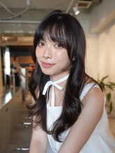 ラヴィズム 新潟西区小新(LUVISM) 韓国/顔周りレイヤー/おくれ毛/ベージュ/ダブルカラー/西区/小新