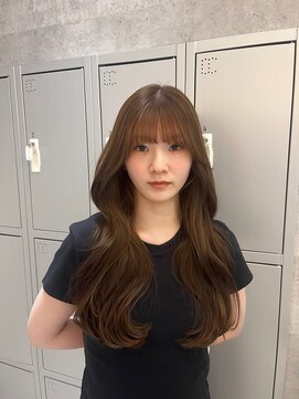 エヌ 大阪梅田店(enu) ブラウンベージュ×ナチュラルレイヤーカット