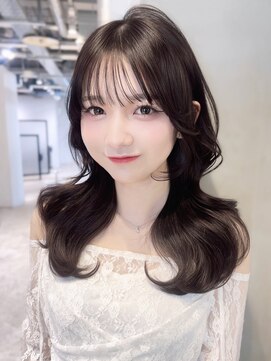 アイティー バイ アルバム 中野店(IT by ALBUM) ロング暗めカラー韓国ヘア顔周りレイヤー_F0790