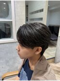曲がる縮毛矯正センターパート