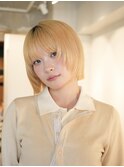 韓国/顔周りレイヤー/ダブルカラー/ベージュ/前髪新潟長岡宮関