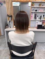 コロレ(COLORE) 縮毛矯正×グラデーションカラー×切りっぱなしボブ