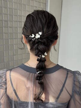 シャルムバイケンジ(Charm.by KENJE) 【編み下ろし】結婚式/お呼ばれヘア/銀座/有楽町/ヘアアレンジ