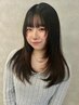 透明感カラー+髪質改善トリートメント+似合わせアイブロウマスカラプレゼント