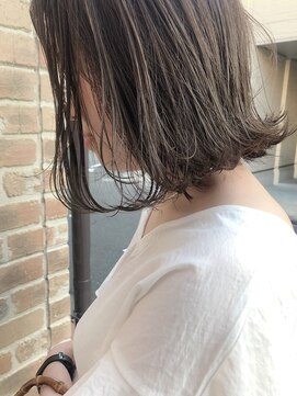 ヘアメイクエイト 丸山店(hair make No.8) ◆担当：岩切祐樹◆切りっぱなしボブ×ベージュカラー