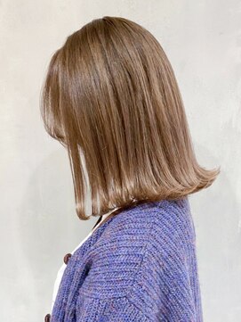 アイティー バイ アルバム 中野店(IT by ALBUM) ベージュボブ_クールショートピンクベージュボブルフ_ba309631