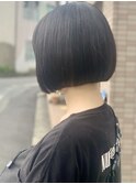 内巻きボブ/ミニボブ/コンパクトボブ/顎ラインボブ/黒髪ボブ