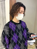 ヘアー アイス ルーチェ(HAIR ICI LUCE)&nbsp;メンズパーマ メンズボブ ボブパーマ メンズウルフ 担当城倉