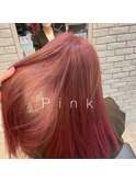 ケアブリーチ使用ハイトーンピンク