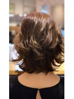 アース 綱島店(HAIR&MAKE EARTH) 20代30代40代ミディアムパーマスタイル