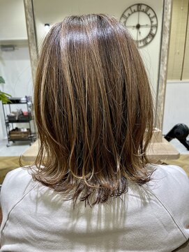 ジェービーヘア 稲毛(jb hair) ウルフショートハイトーンカラーボブウルフグレージュカラー