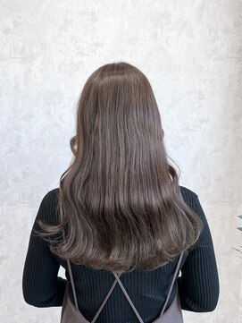 デミヘアー(Demi hair) ミルクティーブラウン×ゆるふわウェーブ