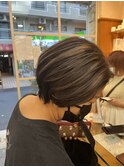 【目黒不動前】ミニボブ・バレイヤージュカラー
