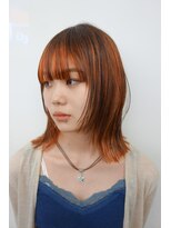 レコ 渋谷(LECO)&nbsp;オレンジ×ブラウンのデザインカラー